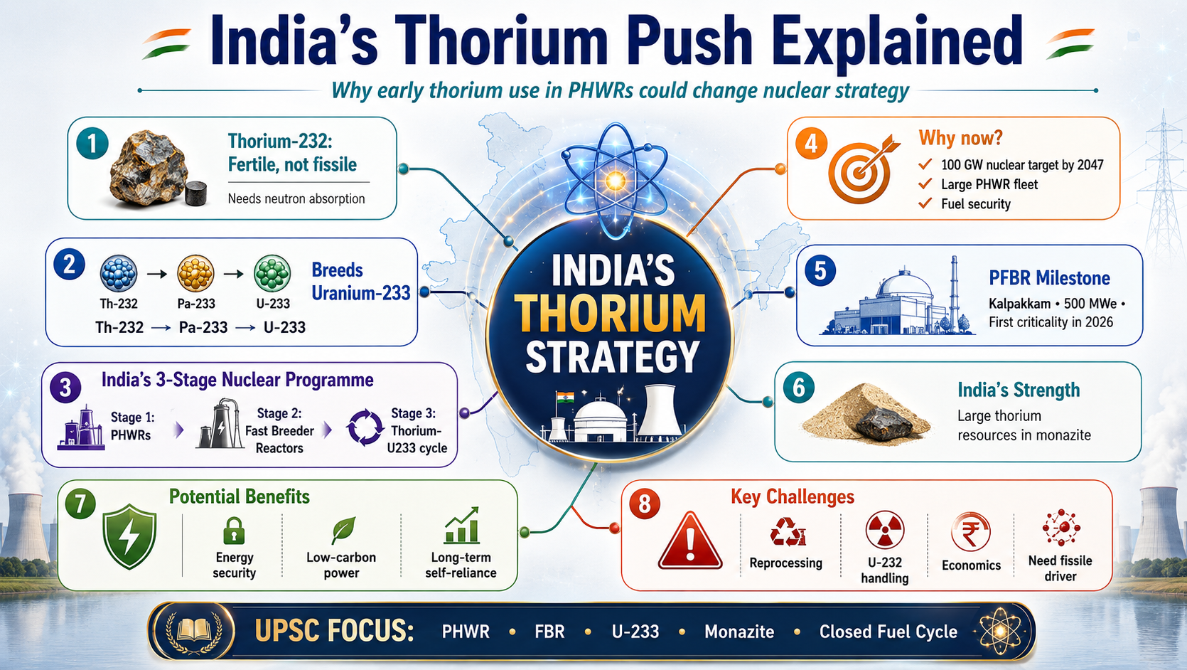 India’s Thorium Push Explained: Why Early Use in PHWRs Could Change Nuclear Strategy | Science & Tech | GainingSun